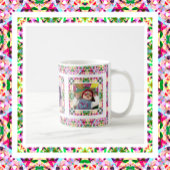 カスタム写真ピンク色の緑の母の日の母のキープサケ コーヒーマグカップ