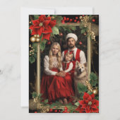 カスタム写真ファミリーメッセージテンプレートクリスマスカード シーズンカード (正面)