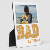 カスタム写真ファーザーズデイスポーツパパバスケットボールパパ フォトプラーク (側面)