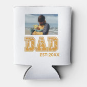 カスタム写真ファーザーズデイスポーツパパバスケットボールパパ 缶クーラー (正面)