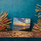 カスタム写真フパーソナライズされたラムレスイーゼルバック フォトプラーク (側面)