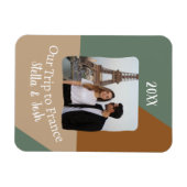 カスタム写真フランス旅行お土産 マグネット (横)