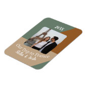 カスタム写真フランス旅行お土産 マグネット (左側)