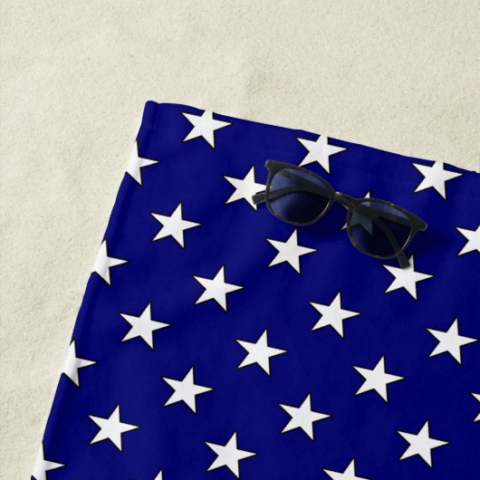 カスタム写真フレームUSAアメリカ国旗の愛国的おもしろい ビーチタオル (インサイチュ)