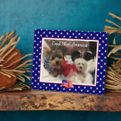 カスタム写真フレームUSAアメリカ国旗の愛国的おもしろい フォトプラーク (側面)