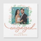 カスタム写真フローラ婚約告知スクリプト (正面)