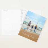 カスタム写真プランナー文字 – 家族が大好き プランナー手帳 (ディスプレー)