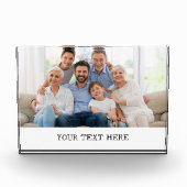 カスタム写真プレゼント写真贈与記念日 フォトブロック (正面)