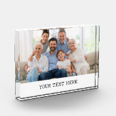 カスタム写真プレゼント写真贈与記念日 フォトブロック (左)