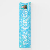 カスタム写真プールの誕生日パーティプールの水リップル 横断幕 (縦)