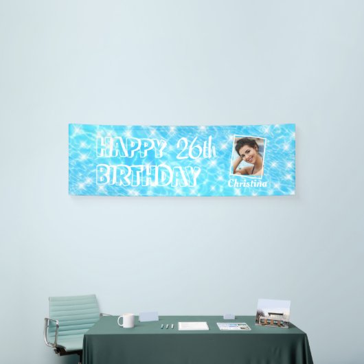 カスタム写真プール誕生日パーティー水リップルプール 横断幕 (トレードショー)