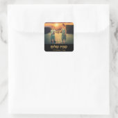 カスタム写真ヘブライ語シャバットシャロム スクエアシール (バッグ)