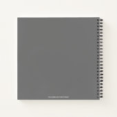 カスタム写真ベビーの初年度ジャーナル ノートブック (裏面)