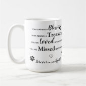カスタム写真ペットの損失ギフトペット記念コーヒーマグ コーヒーマグカップ (左)