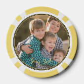 カスタム写真ホームトーナメントゲームナイト ポーカーチップ (裏面)