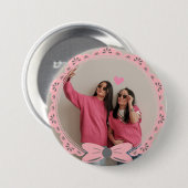カスタム写真ボタンピン – 母の日の贈り物 缶バッジ (正面&裏面)