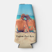 カスタム写真ボトルクール写真と文字 ボトルクーラー (正面)