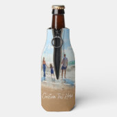 カスタム写真ボトルクール写真と文字 ボトルクーラー (ボトル裏面)