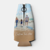 カスタム写真ボトルクール写真と文字 ボトルクーラー (裏面)