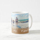 カスタム写真マグギフトあなたの家族の写真の愛 コーヒーマグカップ (正面右)