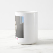 カスタム写真マグッパーソナライズされたグ、文字、ペット猫の写真 モーフィングマグカップ (中央)