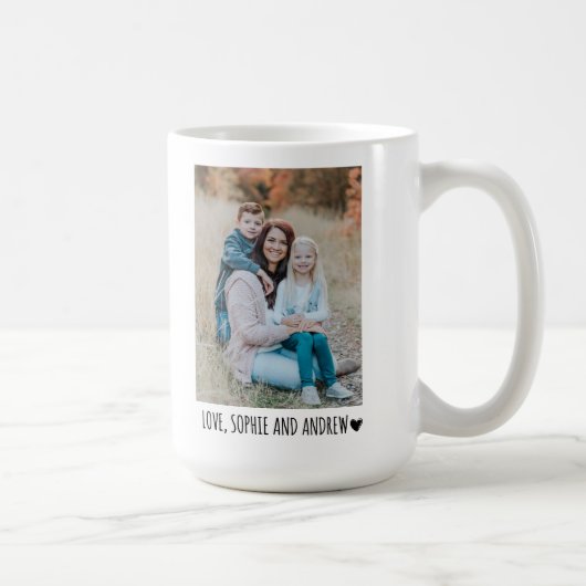 カスタム写真マグマ母の日の贈り物ママ最高のム コーヒーマグカップ (右)