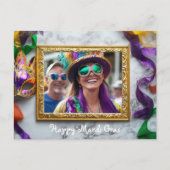 カスタム写真マルディグラスバーボン通りボナンザ ポストカード (正面)