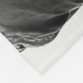 カスタム写真ミニマリストの書道名記念碑 フリースブランケット (角)