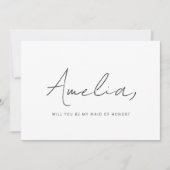 カスタム写真メイド・オブ・オーナー(花嫁付き添い人)手書き提案 ノートカード (正面)