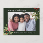 カスタム写真メリークリスマスフォトポストカード シーズンポストカード (正面)