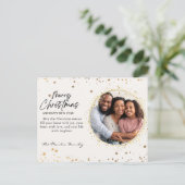カスタム写真メリークリスマスフォトポストカード シーズンポストカード (スタンド正面)