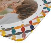 カスタム写真モダンカラフル パーソナライズされた カッティングボード (角)