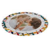 カスタム写真モダンカラフル パーソナライズされた カッティングボード (角)