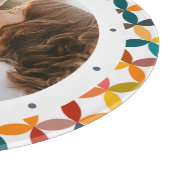 カスタム写真モダンカラフル パーソナライズされた カッティングボード (角)