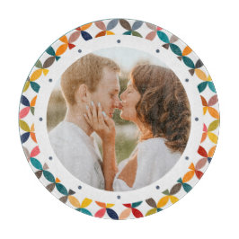 カスタム写真モダンカラフル パーソナライズされた カッティングボード