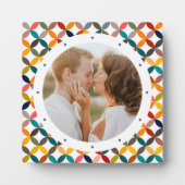 カスタム写真モダンカラフル パーソナライズされた フォトプラーク (正面)