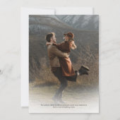 カスタム写真モダンシンプルエレガントScript結婚's セーブザデート (裏面)