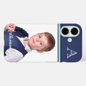 カスタム写真モダン写真モノグラムパーソナライズド Case-Mate iPhoneケース (裏面 (横))