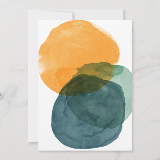 カスタム写真モダン抽象芸術トレンディー卒業 案内状 (裏面)