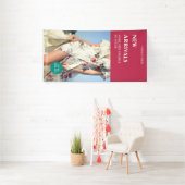 カスタム写真モダン新着商品プロモーション 横断幕 (インサイチュ)