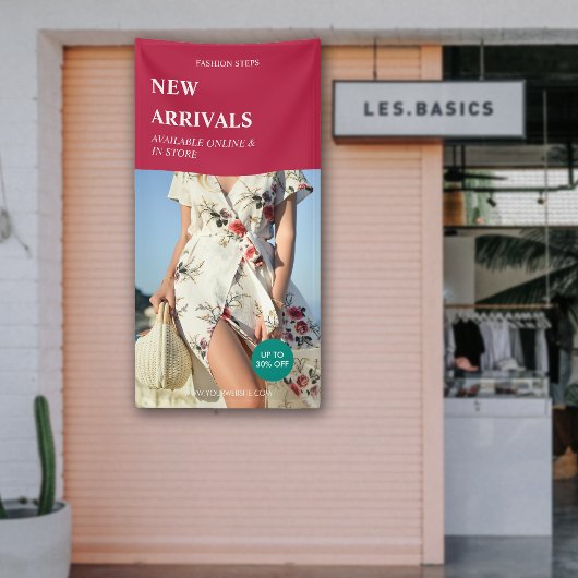 カスタム写真モダン新着商品プロモーション 横断幕