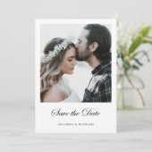 カスタム写真モダン日付テンプレートの保存 セーブザデート (スタンド正面)