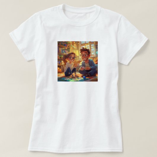 カスタム写真モダン母の日の贈り物 Tシャツ (デザイン正面)