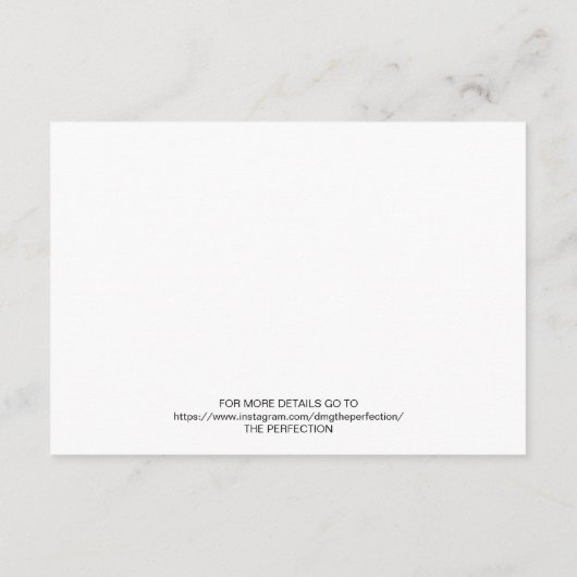 カスタム写真モダン結婚式招待状 エンクロージャーカード (裏面)