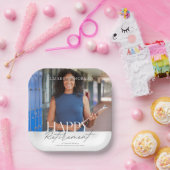 カスタム写真モダンHappy Retimentパーティー ペーパープレート (パーティー)