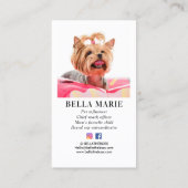 カスタム写真モダンPETソーシャルメディア 名刺 (裏面)