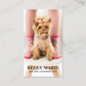 カスタム写真モダンPETソーシャルメディア 名刺 (正面)