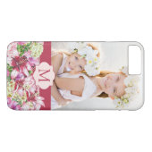 カスタム写真モノグラム写真ブルゴーニュ Case-Mate iPhoneケース (裏面(横))