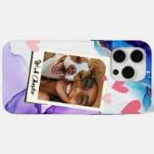 カスタム写真モノグラム名電話ケース Case-Mate iPhoneケース (裏面 (横))