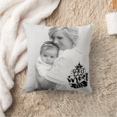 カスタム写真モマ最高のーEverPink金ゴールドバックストライプー クッション (ブランケット)